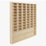 Wall Mounted Toy Car Shelf Car Model Matchbox Compatible Display Case 62 Grids