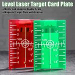 Laser Level Target Board Red Green Beam Plate Inch cm Measuring Tool Wall Floor