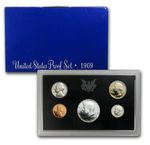 1969-S | US Mint Proof Set | 5 Coins | Original Packaging OGP |