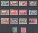TRINIDAD AND TOBAGO 50-61 MINT HINGED GEORGE VI PICTORIAL DEFINITIVES VERY FINE