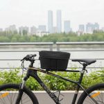 Foldable Dog Bike Basket Easy to Fold Dog Bike Basket Removable for Biking
