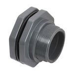 HAYWARD BFA1005TES Bulkhead Tank Fitting,EPDM,3 3/4"L,PVC 3CEC4