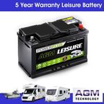 AGM LP100 100ah (110) Sealed Boat Starter & Leisure Deep Cycle Battery 12v