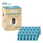 Dog Poo Bags, Extra Thick Biodegradable Poo Bags 18 Rolls 270 Bags, Eco-friendly