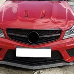 FOR MERCEDES C CLASS W204 S204 C204 FRONT GRILLE  GRILL GLOSSY BLACK 2008-2014