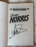 Lando Norris Hand Signed McLaren F1 Racing Legends Book & PSA QO Card + COA