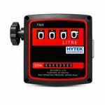 Hytek FM4A In-Line 4 Digit Mechanical Fuel Flow Meter Diesel Oil 1" BSP