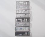 Motherboard ATX IO Shield Backplate Gap then 3 Vertical Audio Ports Far Right
