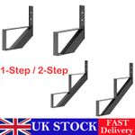 2 Pack Steel Stair Riser, 1-Step/2-Step Stair Stringer Metal Stair Step Riser