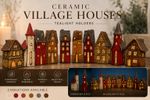 Tales from the Village Light Up Ceramic Houses LED/Tealight