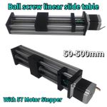 CNC Linear Guide Stroke Stage Rail Motion With 57 Stepper Motor Slide Actuator