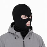 150 Pack - Black Balaclava 3 Holes Style Ski Paintball Neck Warmer 100% Washable