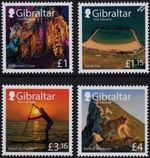 VISIT GIBRALTAR Sites & Scenes Cave/Ape/Beach Stamp Set FV £9.31 2022 Gibraltar
