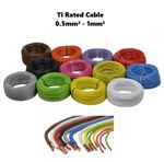 Tri Rated Cable 0.5mm² 0.75mm² 1mm² Auto Panel Wire Loom Car Van Single Core