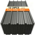 12x Metal Galvanized Roof Sheets Corrugated Garage Carport Shed Roofing Panels