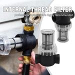 Inline Water Filter Strainer, 40/100/200 Mesh 1/2" 3/4" 1" Connection Pre-Filter