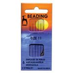 Pony Beading Needles Pack of 6 Sizes 11 Jewellery Making