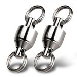 20-100PC Stainless Ball Bearing Swivels Split Rings Carp Pike Coarse Sea Fishing