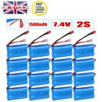 1500mAh 7.4V T-Plug Li-Ion Battery For Wltoys 4WD RC Car 12401 12403 Replacement