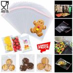 Cellophane Bags Self Seal Clear Cello Plastic Bag for Cards Cookie Sweets Crafts