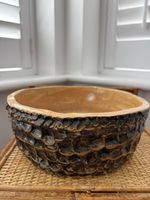 Vintage Handmade Pottery Bowl Lovely Earthy Colours Unique Piece