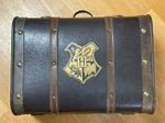 Harry Potter Hogwarts faux Leather Wood Luggage Suitcase Trunk LARGE 45 cm