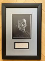 THOMAS MAN • ORIG. SIGNATURE★USA around 1938★with portrait non-reflective framed★exile★RARE