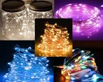 2-Pack Fairy Lights Battery Operated 2M 20 LED Party String Lights for Bottles