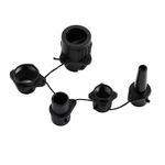 HEYTUR Inflatable Boat SUP Pump Adaptor and Kite/Boston valve Standard Black