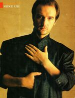 MIDGE URE: 1985 Smash Hits Magazine Full Page Pinup Poster Print 8"X11" Ephemera