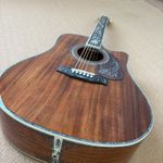 New Natural EQ Acoustic Guitar Flower inlaid fingerboard Hollow Body