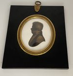 Antique Portrait Silhouette Of An Officer By John Field C1825 Highest Quality