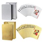 Luxury Gold / Silver Foil Playing Cards - Waterproof Poker Deck for Family & Pro