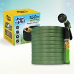 FibreShield Pro Garden Hose Pipe | Lightweight Kink-Free Expandable + 8-Mode Gun