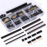 112Pcs 2.54mm Male and Female Pin Header Connector Assortment Kit, 100pcs Shield