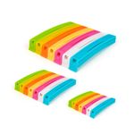 Food Bag Plastic Reusable Sealer Clips For Storage in Kitchen Fridge Freezer x21