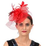 Fascinator Hat Cocktail Wedding Tea Party Hair Accessory for Women and Girls
