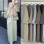 Muslim Women Evening Long Dress Abaya Dubai Kaftan Modest Robe Ramadan Gown Arab
