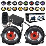 2in1 3" Car Dynamic Devil Eyes Lens Lights Demon Red Eye Headlight Assembly