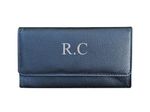 Personalised Engraved Black Real Soft Leather Tobacco Baccy Storage Pouch Gift