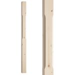 Staircase Newel Post Chamfered Newel Post 90mm Pine or Oak Spigot 1500mm
