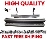 For Mercedes Sprinter Rear Back Metal Step Plus Plastic Cover 2018 2024 with sen