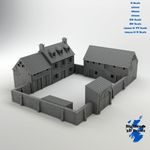 Normandy Farmstead WW2 Building Tabletop Gaming Railway 3D Print 32/28/20/15/10