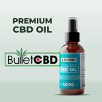 Pure CBD Isolate 4000mg CBD C8 MCT Oil Spray 50ml by BulletCBD