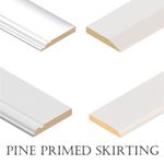 Skirting Board  White Primed Pine (not MDF)  Bullnose Chamfered Ogee Torus