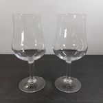 Extra Large Wine Glass x2 750ml Holds a Bottle 23cm Height Clear Contemporary