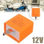Motorcycle Bike LED Flasher Relay 2 Pin 12V Adjustable Indicator Turn Signal Fix