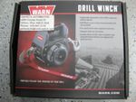 Warn 101570 Hand Held Drill Winch Hoist 750 LBS Come Along 40 Feet Steel Cable