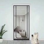 Reinforced Cat Screen Door Mesh Heavy Duty Pets Proof Screen with  Zipper