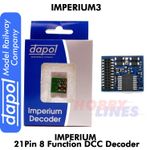 Imperium3 21 Pin 8 Function DCC DECODER Imperium 3 Dapol Model Railway